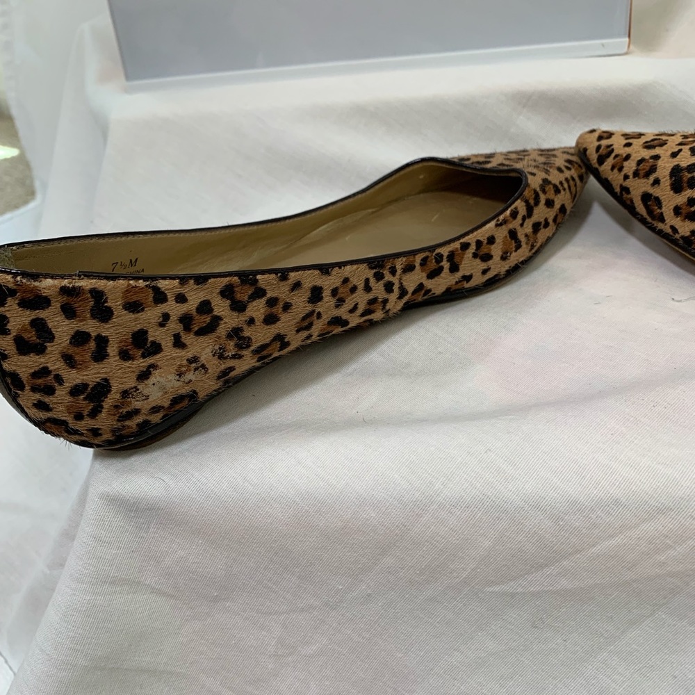 RSVP Leopard Print Pointy Toe Flats 7.5 - Picture 5 of 6